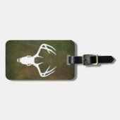 Der Hunting Skull met geweien Bagagelabel (Voorkant horizontaal)