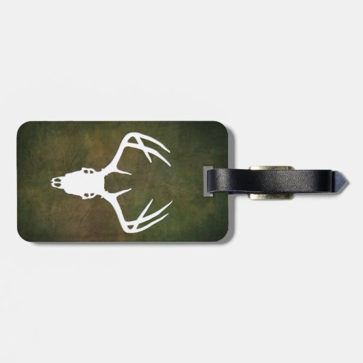 Der Hunting Skull met geweien Bagagelabel (Achterkant horizontaal)