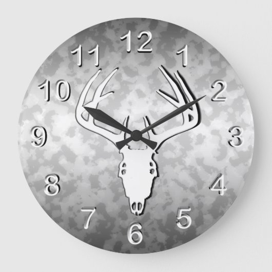 Der Hunting Skull met geweien Grote Klok (Voorkant)