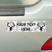 Der Hunting Skull w/ Antlers Bumpersticker (Op auto)