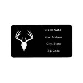 Der Hunting Skull w/ Antlers Etiket (Voorkant)