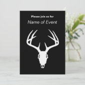 Der Hunting Skull w/ Antlers Kaart (Staand voorkant)