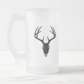 Der Hunting Skull w/ Antlers Matglas Bierpul (Links)