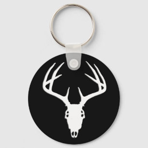 Der Hunting Skull w/ Antlers Sleutelhanger