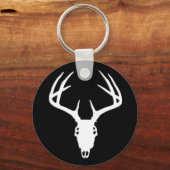 Der Hunting Skull w/ Antlers Sleutelhanger (Voorkant)