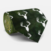 Der Hunting Skull w/ Antlers Stropdas (Opgerold)