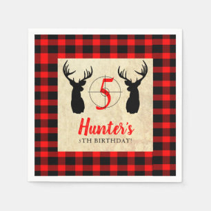 Der Hunting Theme Birthday Party Servet