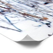 Der in de sneeuw, winterlandschap poster (Hoek)