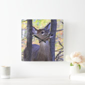 Der in het hout vierkante klok (Huis)