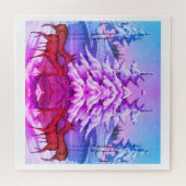 Der in winterkunst legpuzzel (Horizontaal)