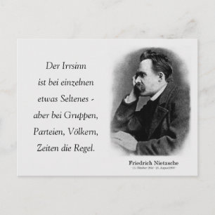 Der Irrsinn ist bei einzelnen Briefkaart