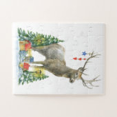 Der kerstbomen en Cadeaus Jigzaag Puzzle Legpuzzel (Horizontaal)