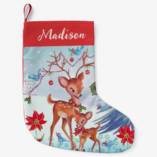 Der Kerstvogels | Kerstmis stoppen Kleine Kerstsok (Voorkant)