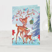 Der Kerstvogels | Vakantiegrootkaart Feestdagen Kaart (Voorkant)