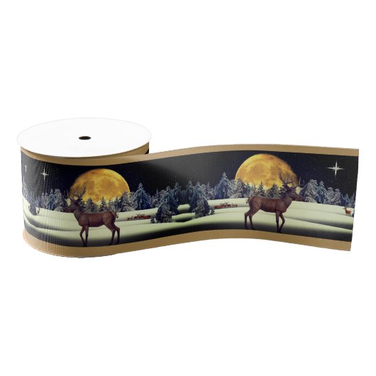 Der-kerstwinter-ribbon Grosgrain Lint (Spoel)