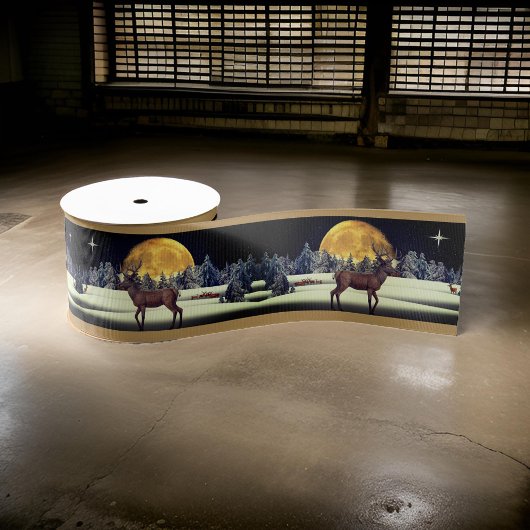 Der-kerstwinter-ribbon Grosgrain Lint