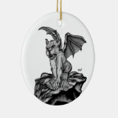 Der kleine Golem Gargoyle Keramisch Ornament (Rechts)