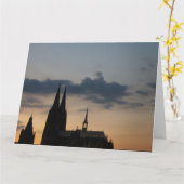 Der Kölner Dom und der vom alten Rathaus Kaart (Gele Bloem)