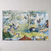Der Krebsfang, Carl Larsson Poster (Voorkant)