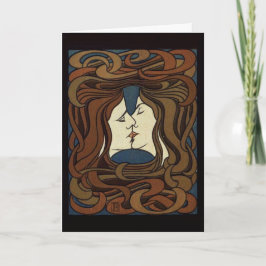 Der Kuss - Art Kaart (met aanhaling)