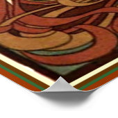 "Der Kuss" van Peter Behren Art Nouveau Print 12x1 (Hoek)