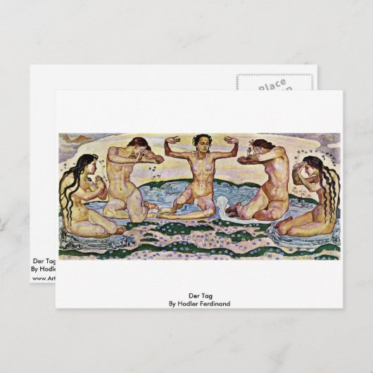 Der Label van Hodler Ferdinand Briefkaart (Voorkant / Achterkant)