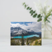 Der Lake Peyto in den Rocky Mountains Briefkaart (Staand voorkant)