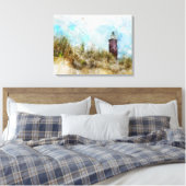Der Leuchtturm Canvas Afdruk (Insitu (Slaapkamer))
