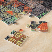 Der Luft Balloon, abstracte kunst door Paul Klee Legpuzzel (Zijkant)