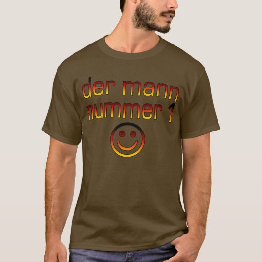 Der Mann Nummer 1 - Nummer 1 echtgenoot in het Dui T-shirt (Voorkant)