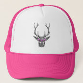 Der met roze zonnebril trucker pet (Voorkant)