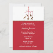 Der Mobile Baby Shower-uitnodigingen Kaart (Voorkant)