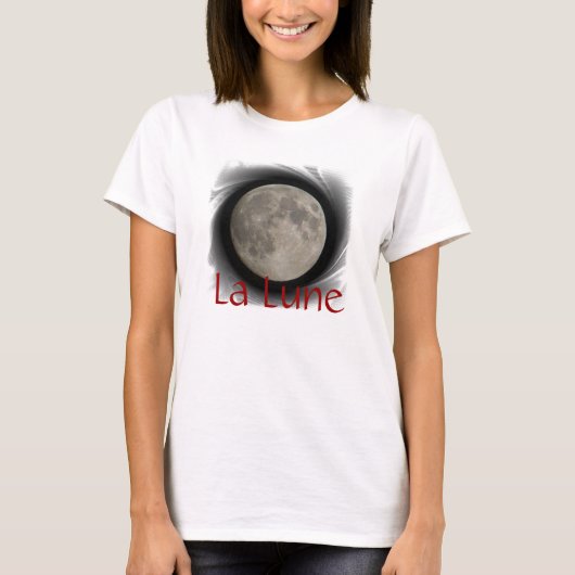 Der Mond,  la luna, la lune, the moon T-Shirt (Voorkant)