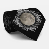 Der Mond, la lune, la luna, de maan Krawatte Stropdas (Opgerold)