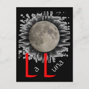 Der Mond, la lune, la luna, de maan Postkarte Briefkaart