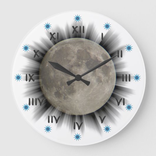 Der Mond, la lune, la luna, de maan Uhr Grote Klok (Voorkant)