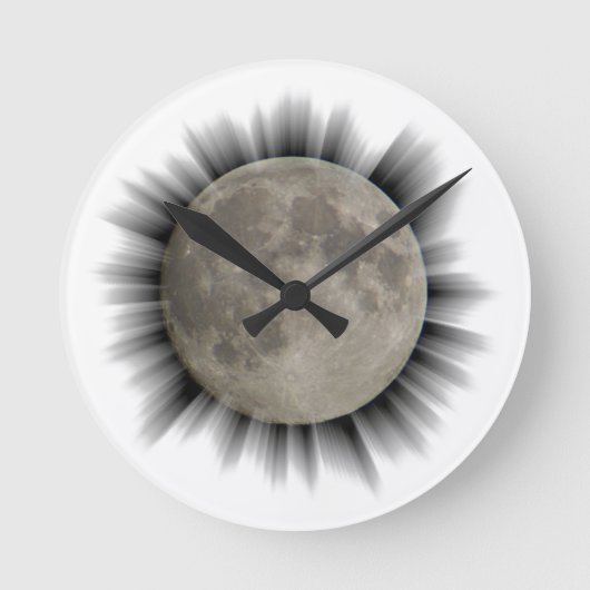 Der Mond, la lune, la luna, de maan Uhr Ronde Klok (Voorkant)