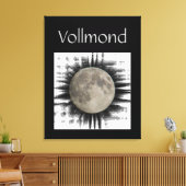 Der Mond, la lune, la luna, the moon Leinwand Canvas Afdruk (Insitu (Woonkamer))