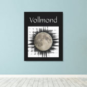 Der Mond, la lune, la luna, the moon Leinwand Canvas Afdruk (Insitu (Houten vloer))