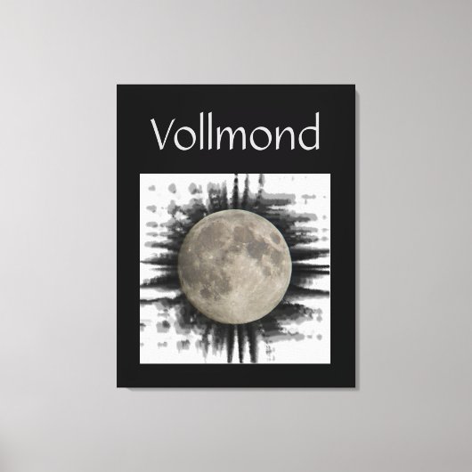 Der Mond, la lune, la luna, the moon Leinwand Canvas Afdruk (Voorkant)