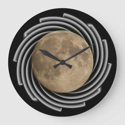 Der Mond, la lune, la luna, the moon Uhr Grote Klok (Voorkant)
