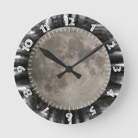 Der Mond, la lune, la luna, the moon Uhr Ronde Klok (Voorkant)