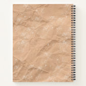 Der Monogram Onderdruk Rustic Brown Kraft Recipe Notitieboek (Achterkant)
