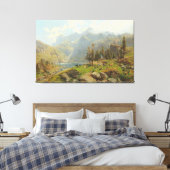 Der Murgsee in der Schweiz, Glaris Canvas Afdruk (Insitu (Slaapkamer))
