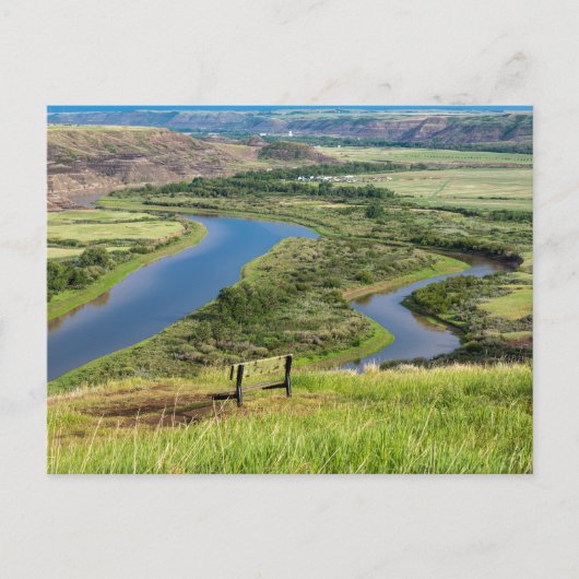 Der Red Deer River in Alberta Kanada Briefkaart (Voorkant)