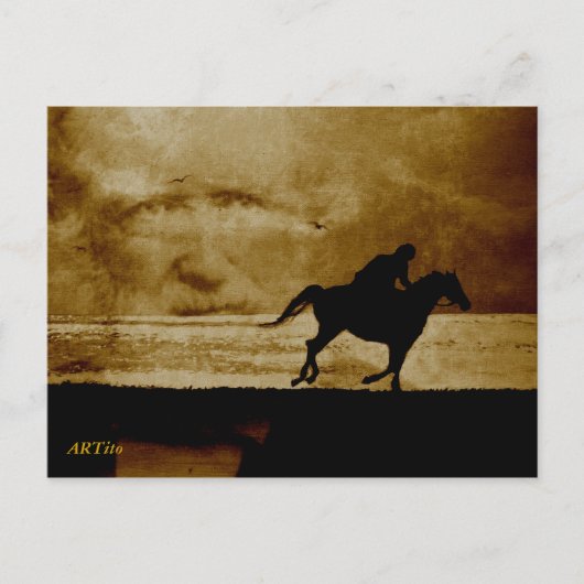 Der Schimmelreiter - Storm Theodor Briefkaart (Voorkant)