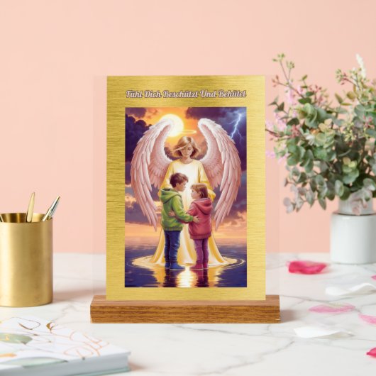 Der Schutzengel begleitet Dich Acryl Bord (Huwelijk)