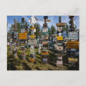 der sign post forest in Kanada Briefkaart (Voorkant)