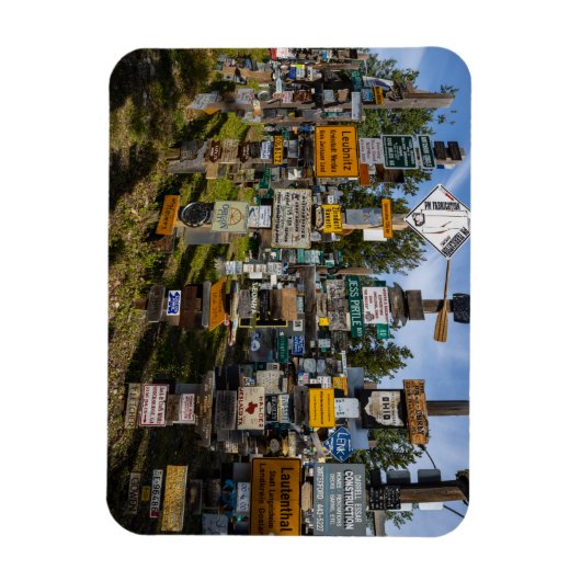 Der Sign Post Forest in Kanada Magneet (Verticaal)