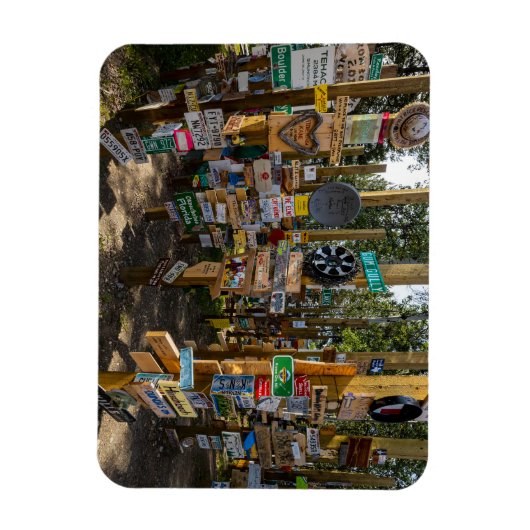 Der Sign Post Forest in Kanada Magnet Magneet (Verticaal)